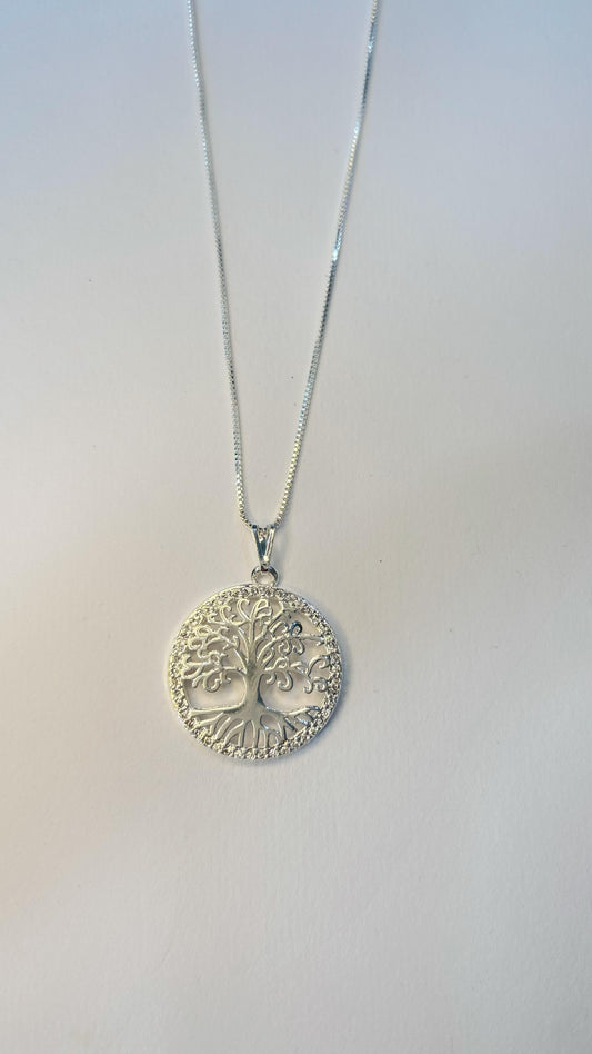 Colar Arvore de Prata Leve