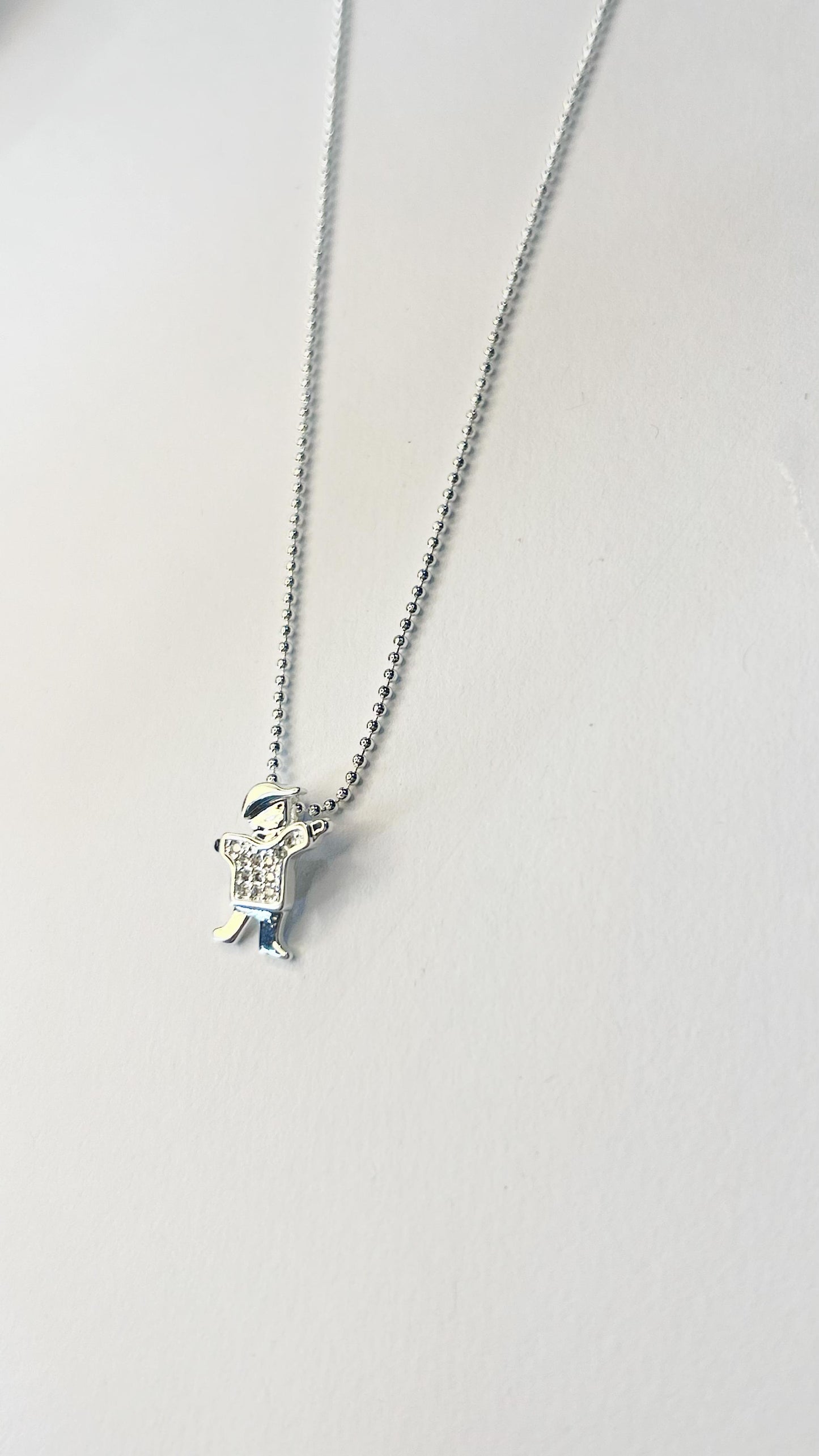 Colar de Menino de Prata Leve